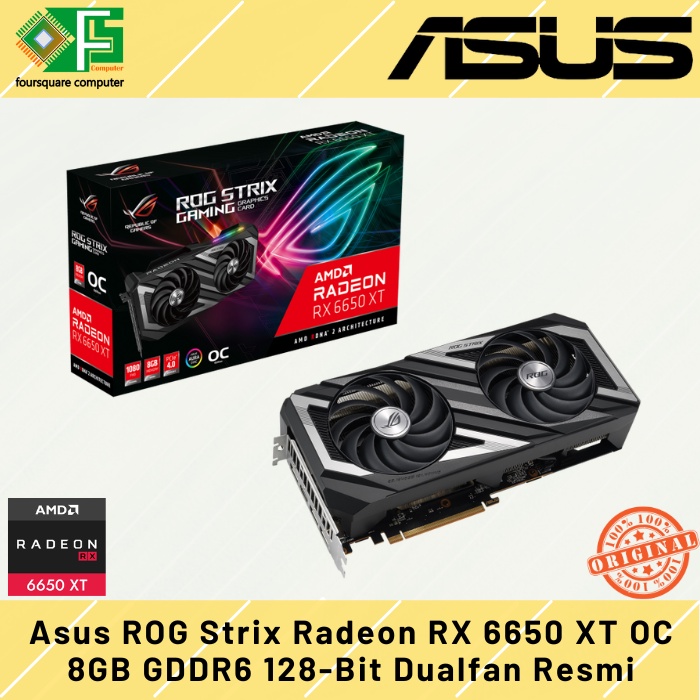 Jual VGA Asus ROG Strix Radeon RX 6650 XT 8GB GDDR6 128-Bit DualFan ...