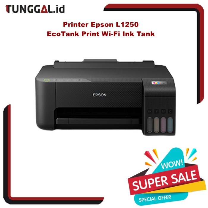 Jual Printer Epson L1250 Ecotank Print Wi Fi Ink Tank Original Shopee Indonesia 2916