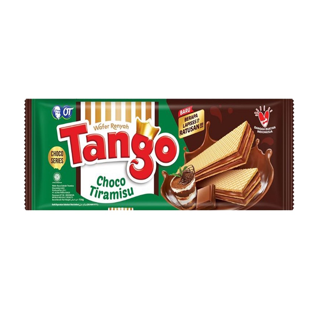 Jual TANGO Long Wafer Choco Tiramisu 130gr | Shopee Indonesia