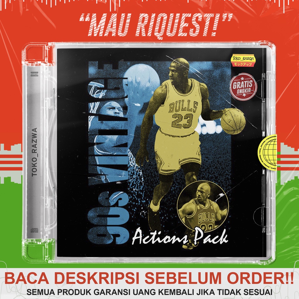 Jual 90s Vintage Actions Pack (Vol. 1) For Photoshop | Shopee Indonesia
