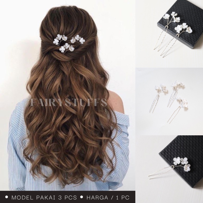 Jual Hairpin Pin Aksesoris Hiasan Rambut Tusuk Konde Model Bunga ...