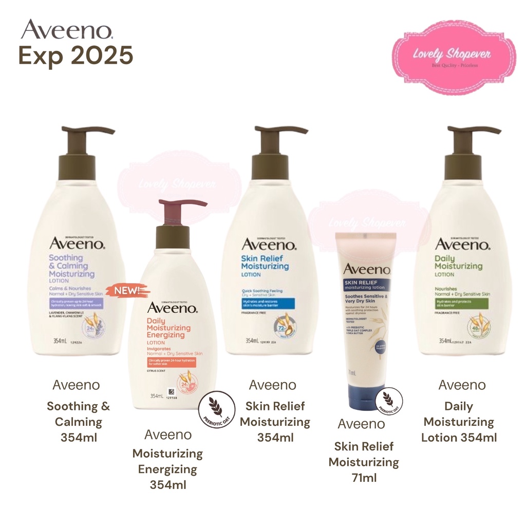 Jual Aveeno Body Lotion Pelembab Skin Relief Daily Moisturizing Soothing Calming Energizing 9255