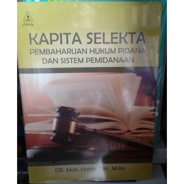 Jual Buku Kapita Selekta Pembaharuan Hukum Pidana Dan Sistem Pemidanaan ...