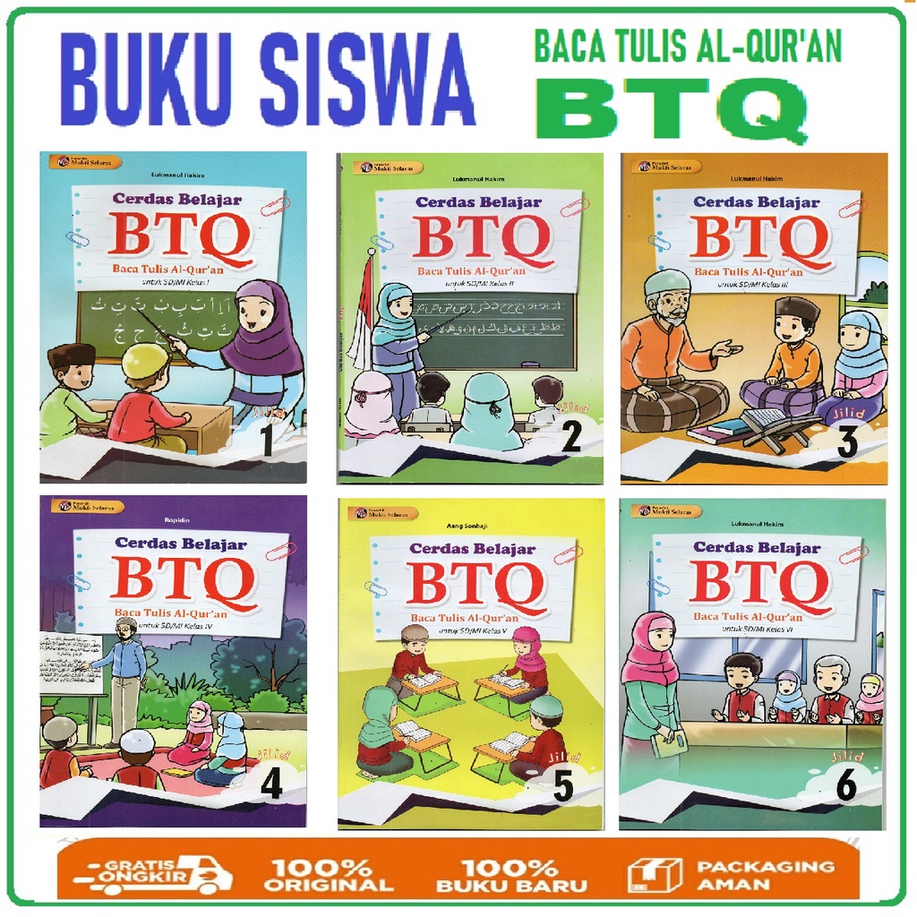 Jual Panduan Cerdas Belajar Baca Tulis Al Quran Btq Sd Mi Kelas I