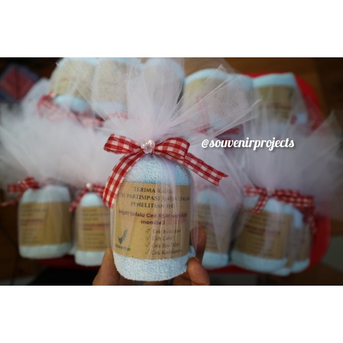 Jual Souvenir Handuk dengan Label Nama dijahit - souvenir label nama ...