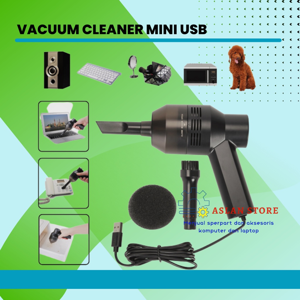 Jual Vacuum Vacum Cleaner Portable USB Mini multifungsi Computer Dust ...