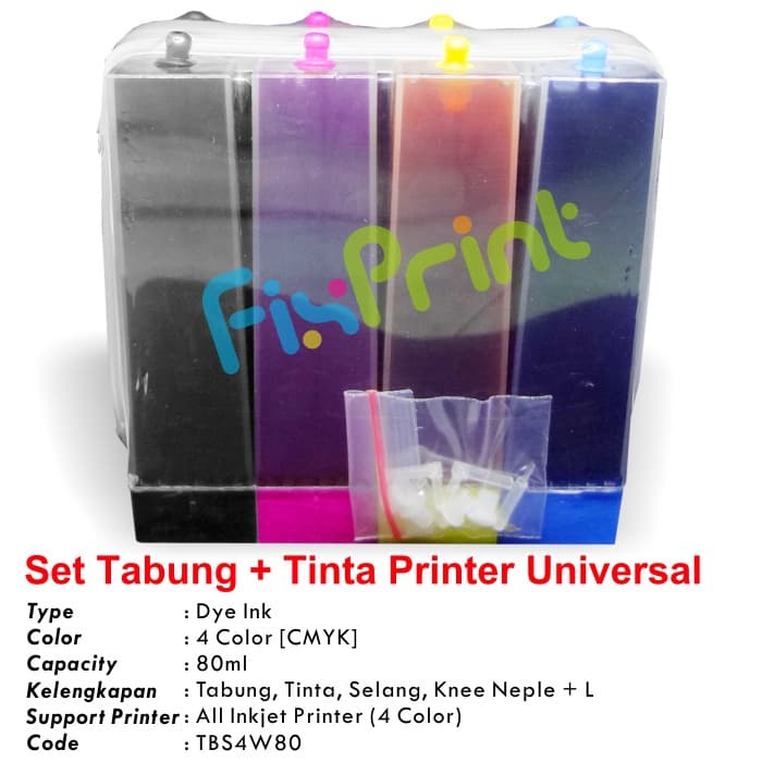 Jual Tabung Tinta Printer Universal Warna Ml Ink Tank Set