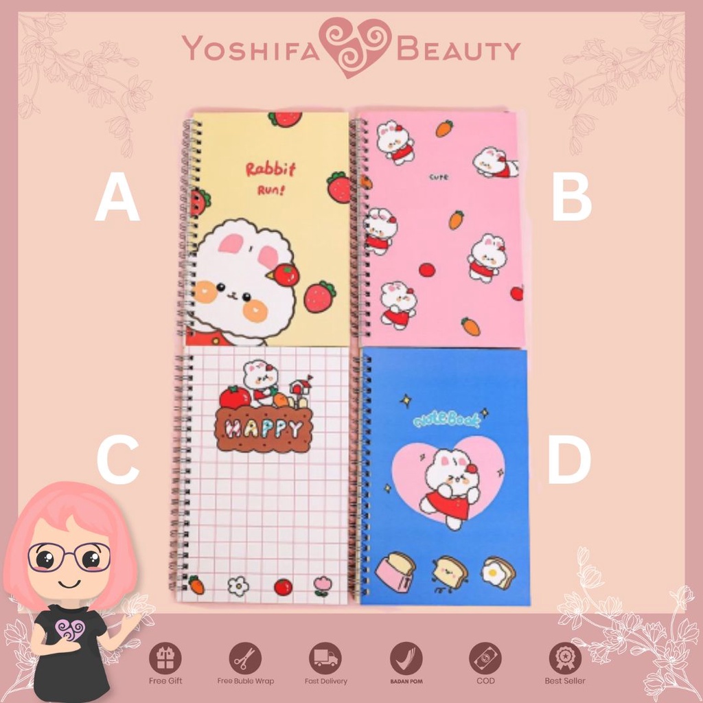 Jual Notebook Ring A5 Lucu Korea | Buku Spiral Aesthetic Scrapbook Cute ...