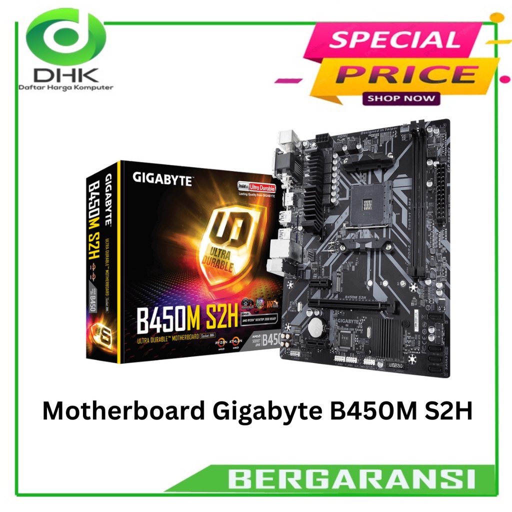 Jual Motherboard Gigabyte B450M S2H Shopee Indonesia