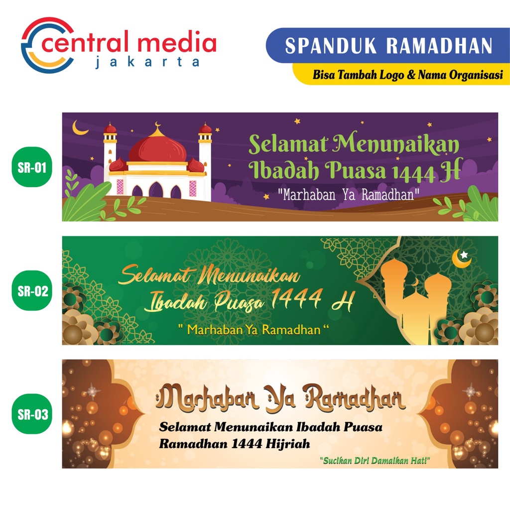 Jual Spanduk Ramadhan Custom Nama Instansi Banner Selamat Puasa 2023