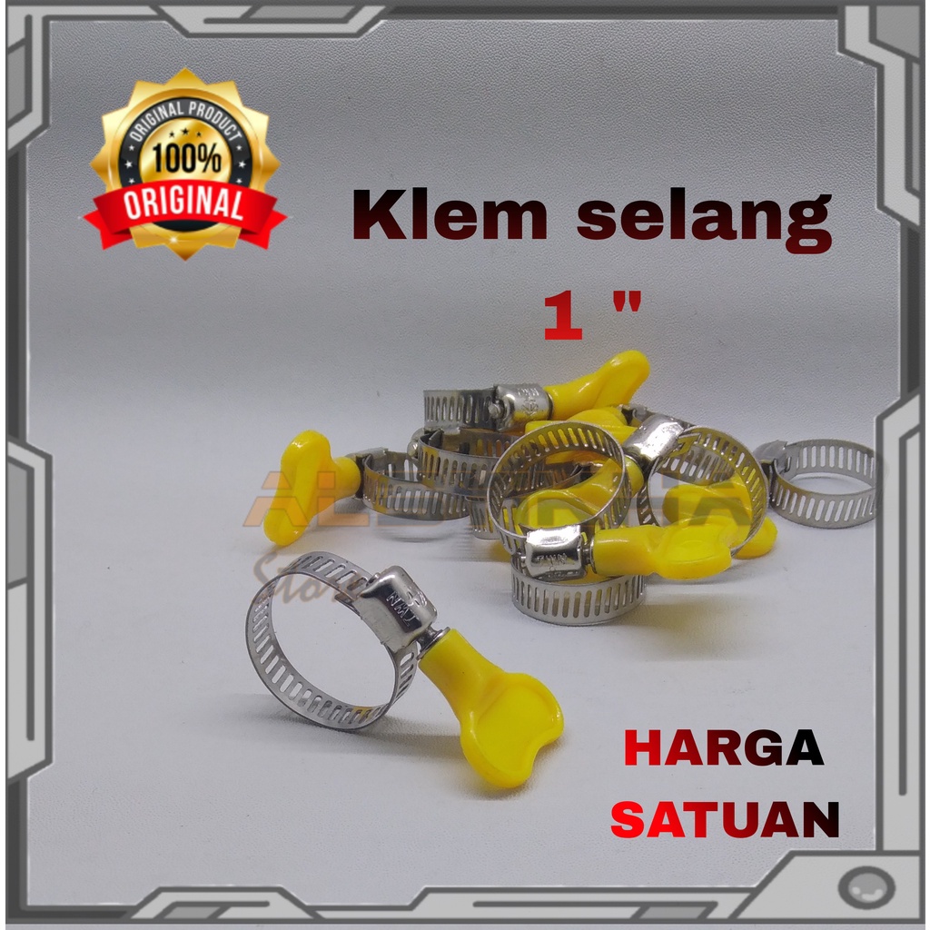 Jual Klem Selang Kuping Hose Clamp Gas Stainless Berkualitas 1 Inch