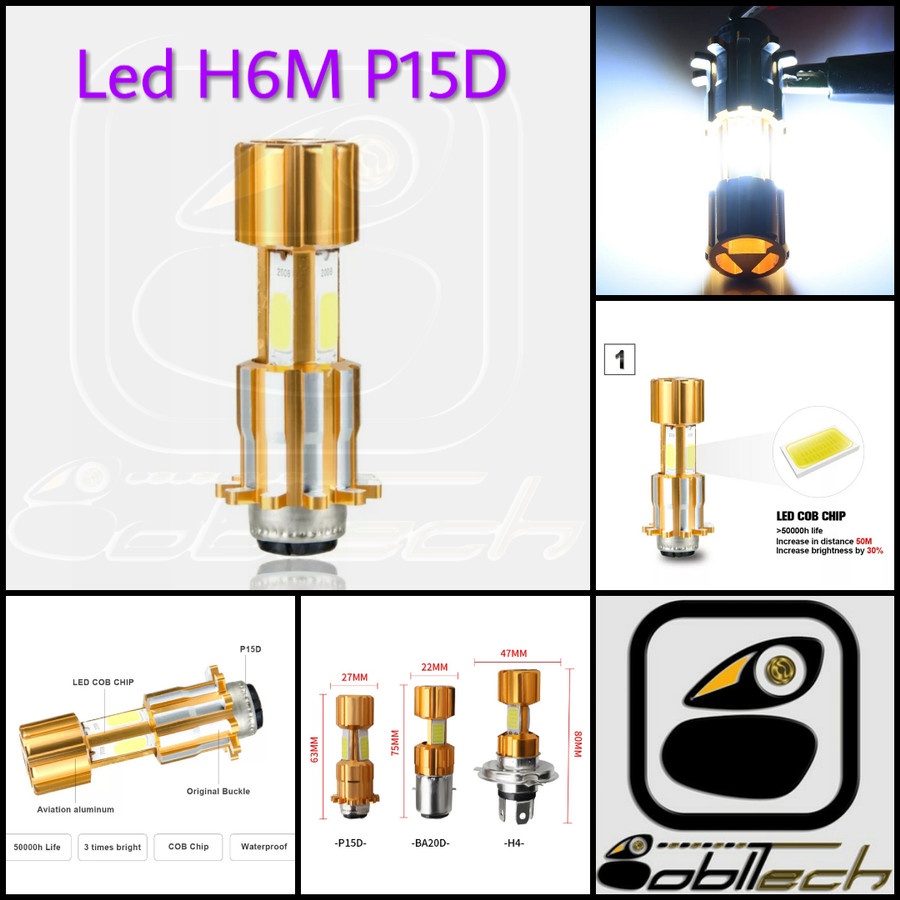 Jual Bobltech Lampu Motor Matic Led H Pa D Sisi Dc Shopee Indonesia