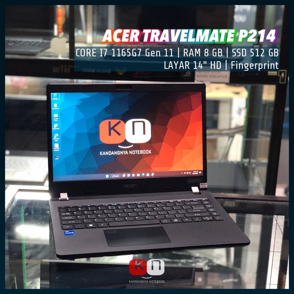 Jual ACER TRAVELMATE P214 i7 1165G7 Intel XE Graphic RAM 8GB SSD 512GB ...