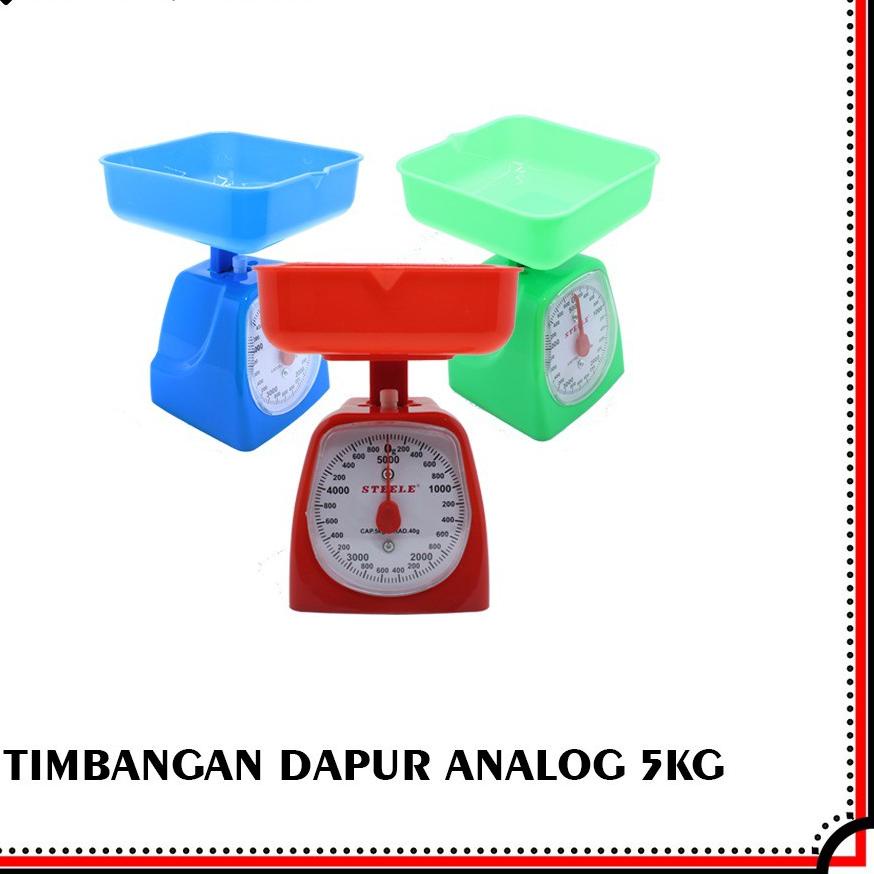 Jual Timbangan Kue 5 Kg Steele Timbangan Duduk Dapur Analog 5kg