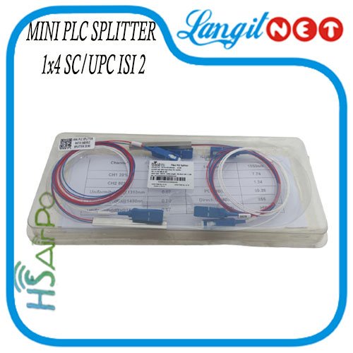 Jual MINI PLC SPLITTER MODULE 1x4 SC UPC FIBER ISI 2 | Shopee Indonesia