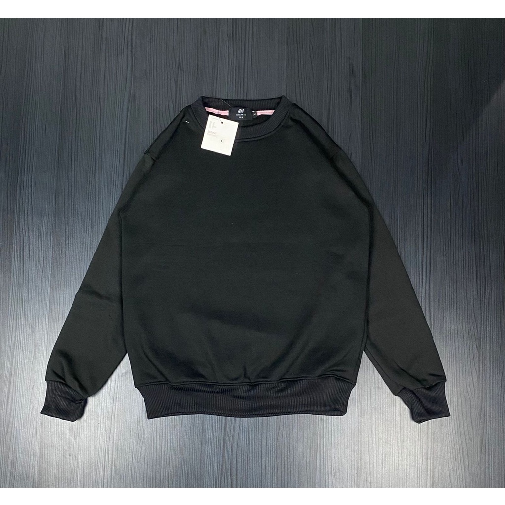 Jual Crewneck Sweater Polos Free Tas h8m UNISEX | Shopee Indonesia
