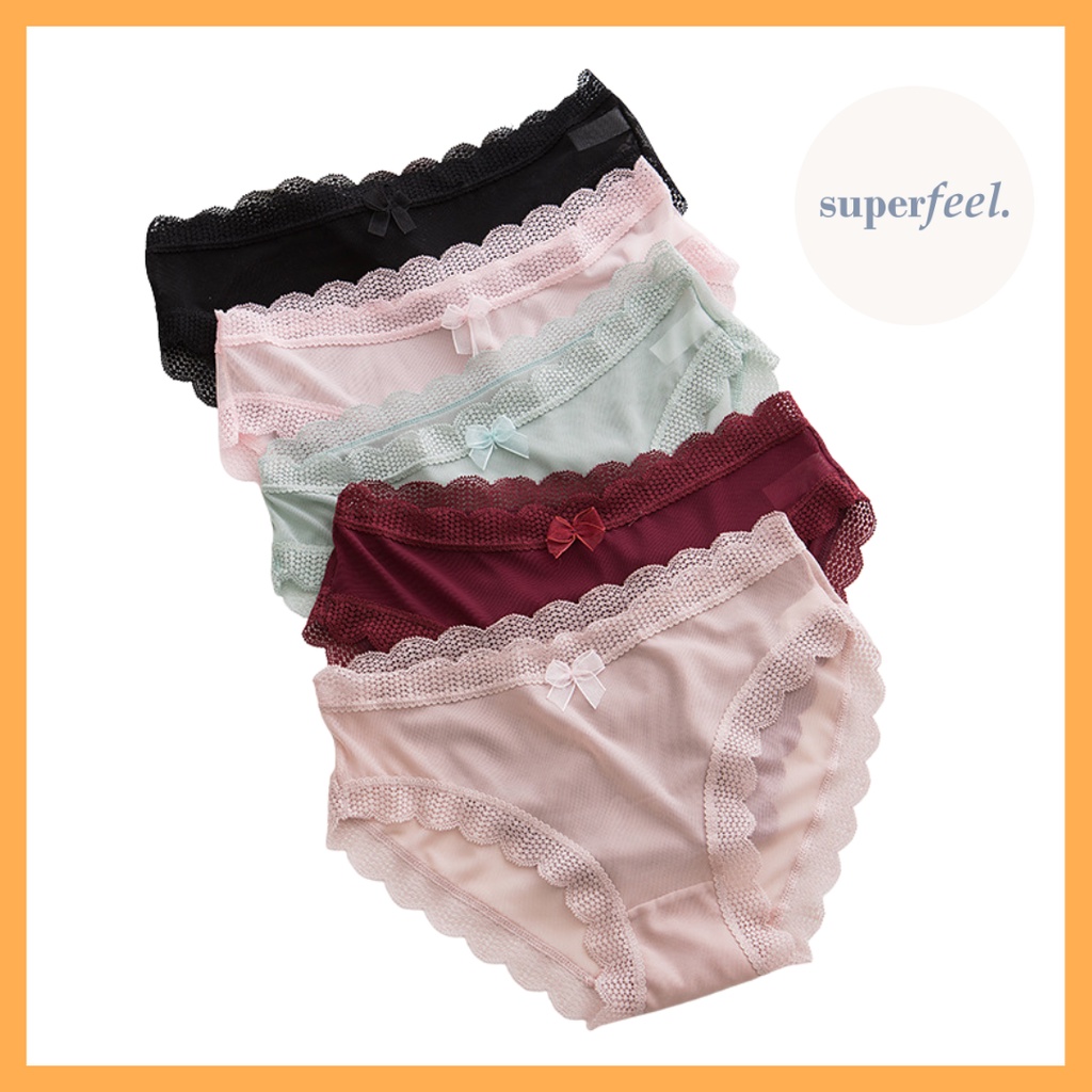 Jual SFL PANTY NET LACE SEAMLESS RENDA BROKAT WANITA CELANA DALAM ...