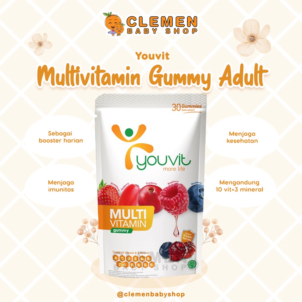 Jual Youvit Multivitamin Gummy Dewasa Jaga Imunitas Shopee Indonesia