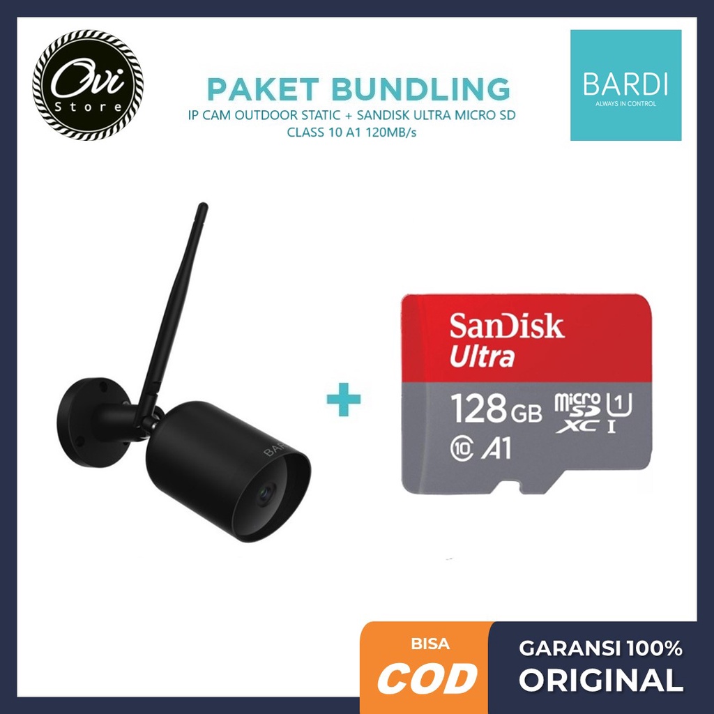 Jual BARDI Bundling CCTV Outdoor Static STC ODR Smart IP Camera