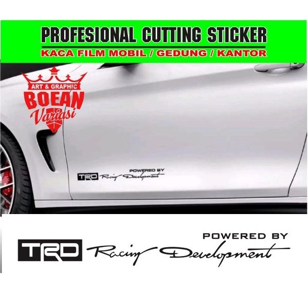Jual cutting sticker jdm Toyota STICKER TRD RACING DEVELOPMENT Otomobil