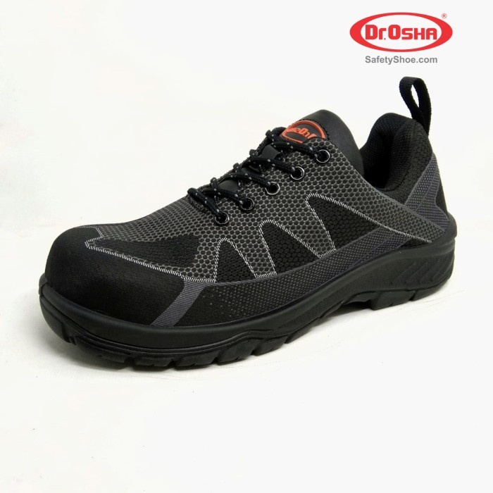 Jual Dr.OSHA Safety Shoes Sepatu 9107 S1 Wolfar Lace Up Black Composite