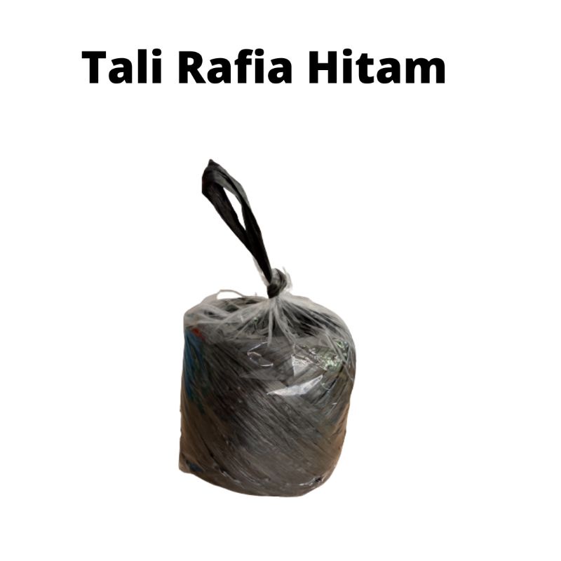 Jual Tali Rafia 1kg Hitam / Tali Plastik / Tali Pengikat Barang / Tali ...