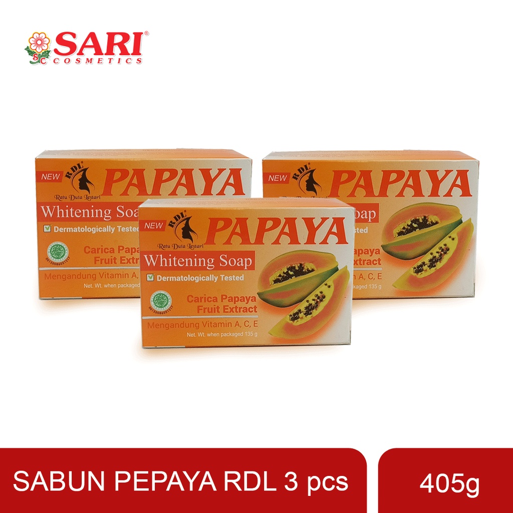 Jual Sari Cosmetics - Bundling Sabun Papaya RDL Original extract Carica ...