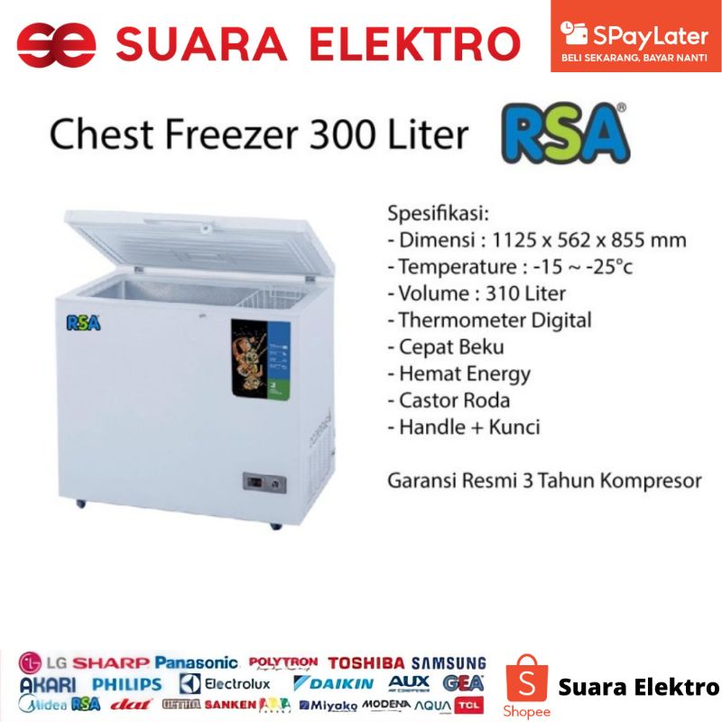Jual FREEZER BAK RSA CF-310 (310 LITER) | Shopee Indonesia