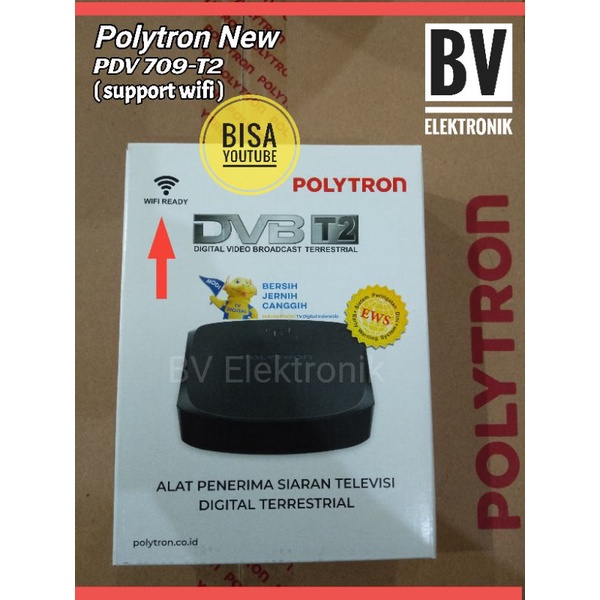 Jual Set Top Box Polytron PDV 709T2 Wifi Receiver ( Bisa YouTube