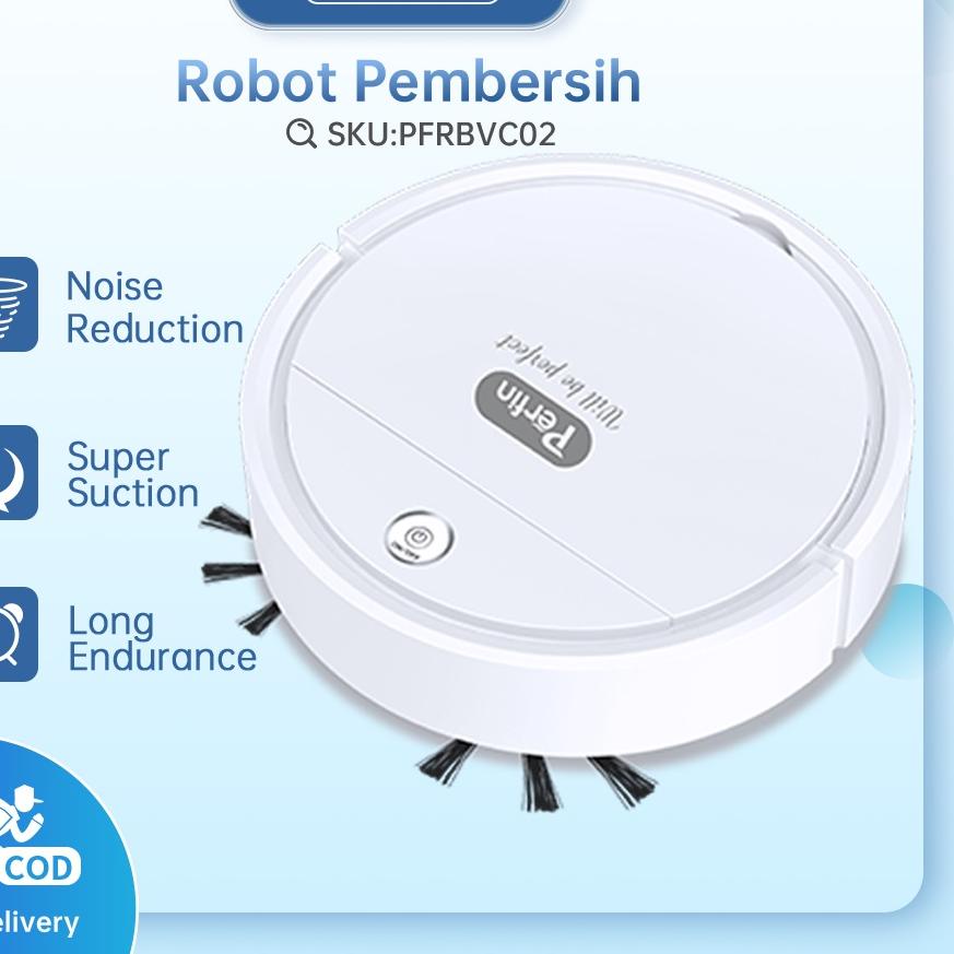 Jual Depan Perfin PFVC02 Robot Vacum/Auto Smart Robot Vacuum Vakum ...