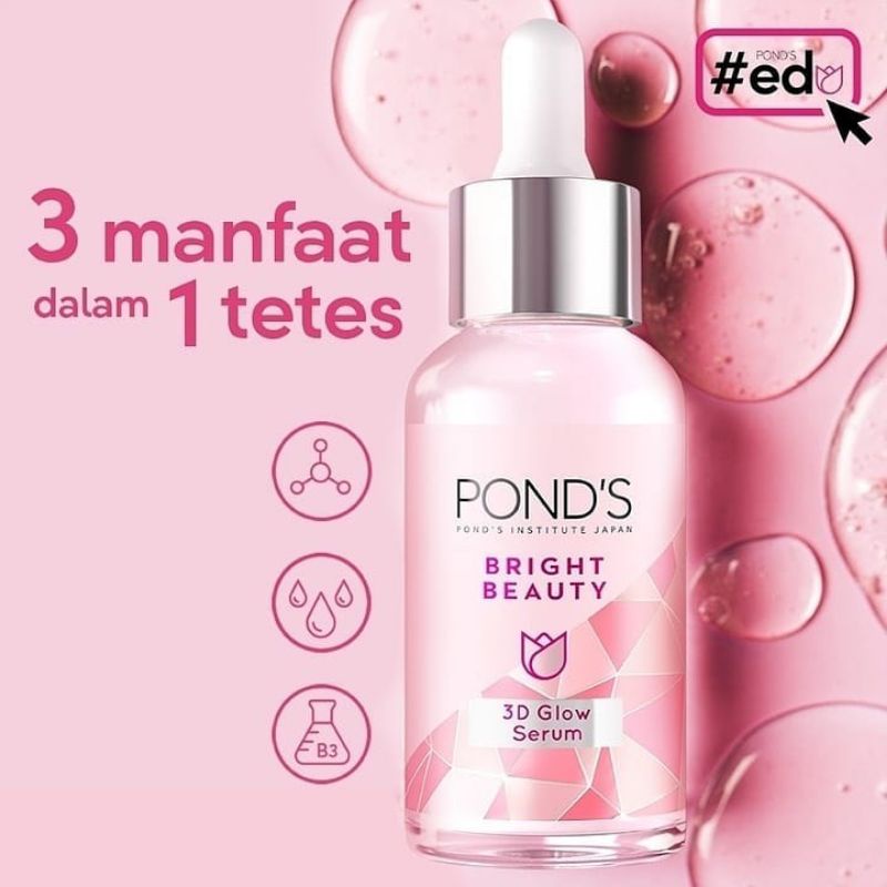 Jual Ponds Bright Beauty Triple Glow Serum Ml Shopee Indonesia