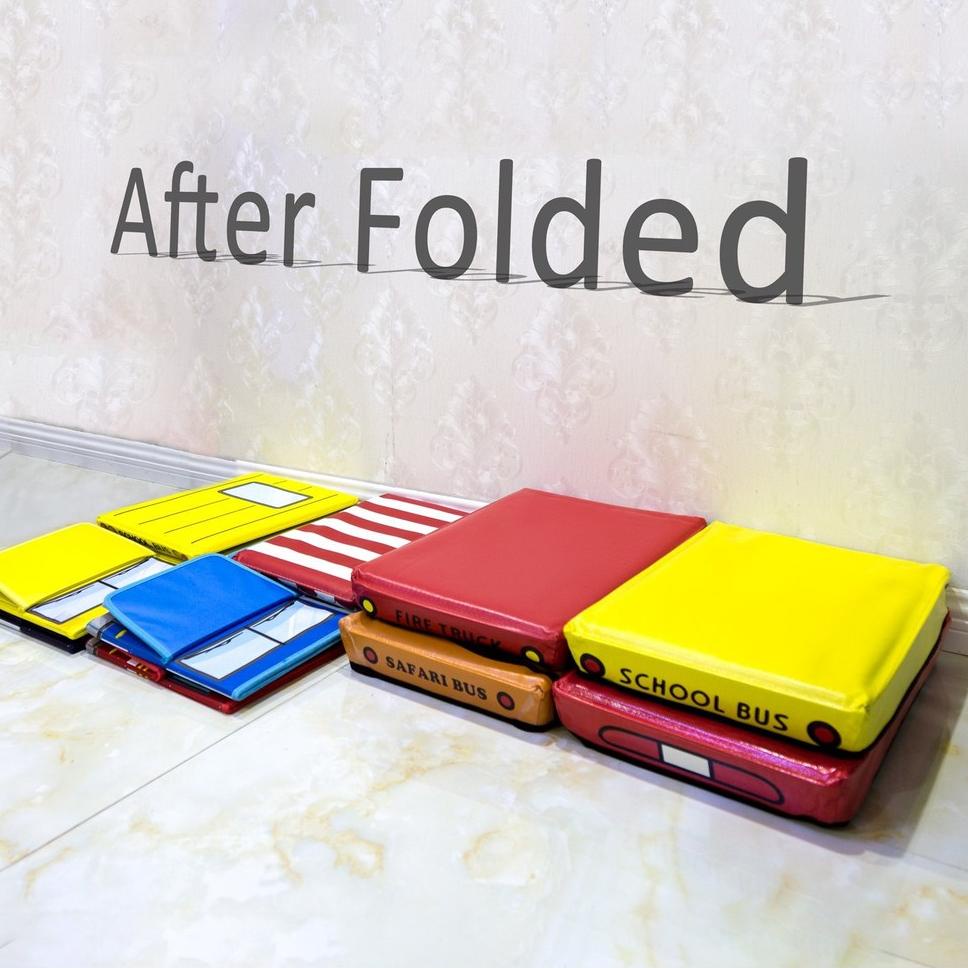 Jual cu Toy Box Bus Storage Box Car Cartoon Kotak Mainan Organizer