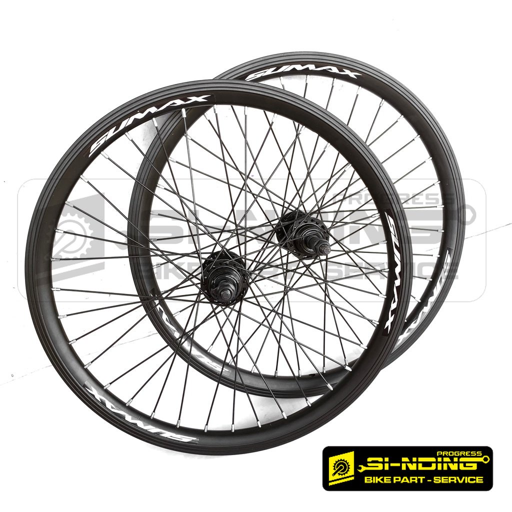 Jual Wheelset 20 Inch Sepeda Lipat Minion Etrto 406 Rims Double Wall ...