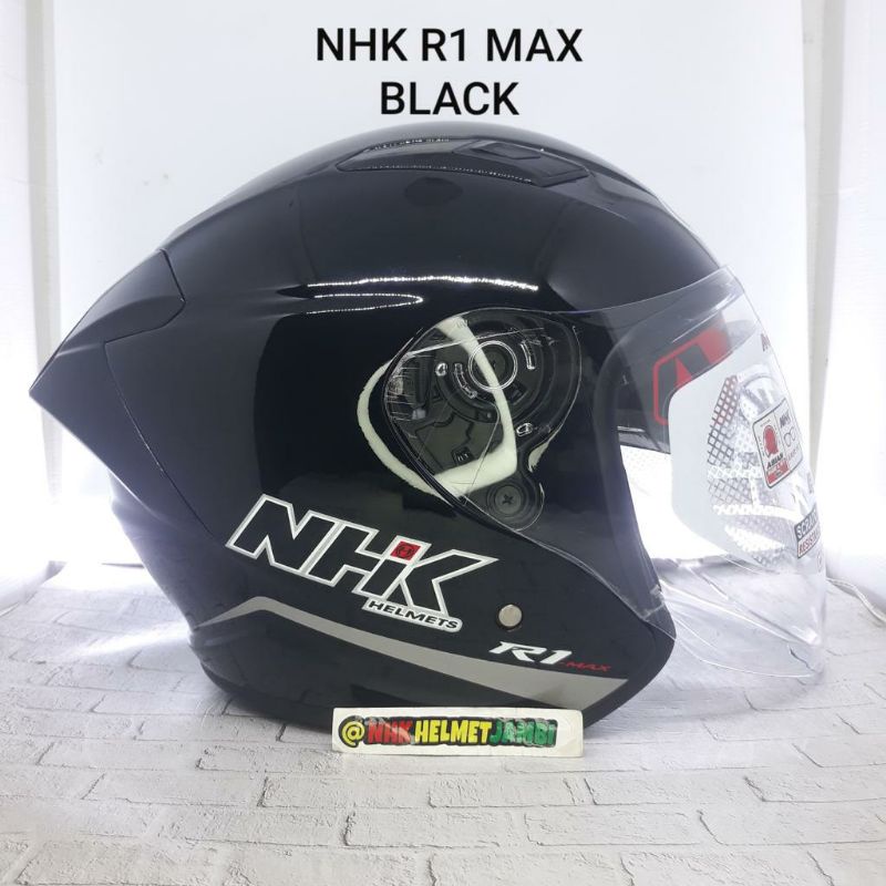 Jual Nhk R1 Max 2visor Solid Black | Shopee Indonesia