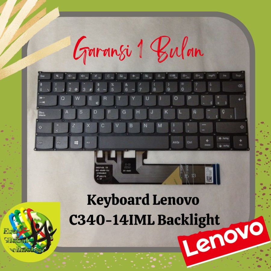 Jual Keyboard Lenovo IdeaPad C340-14API C340-14IIL C340-14IML Backlight ...