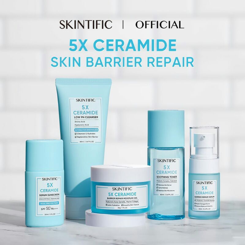 Jual SKINTIFIC REPAIR BARRIER SET 5pcs With Sunscreen - Paket Skincare ...