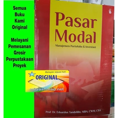 Jual Buku Pasar Modal- Manajemen Portofolio Dan Investasi- Eduardus ...