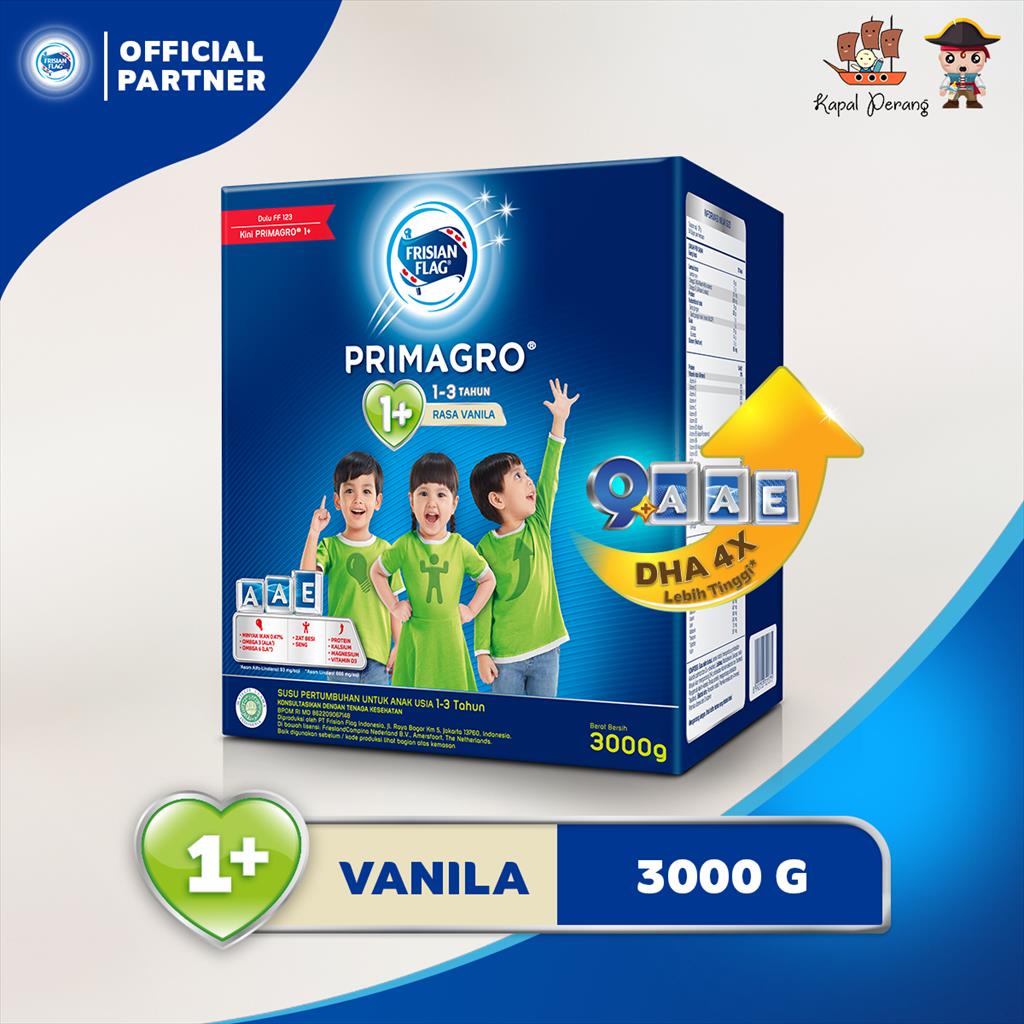Jual Frisian Flag Primagro 1+ Vanila 3000 gram | Shopee Indonesia