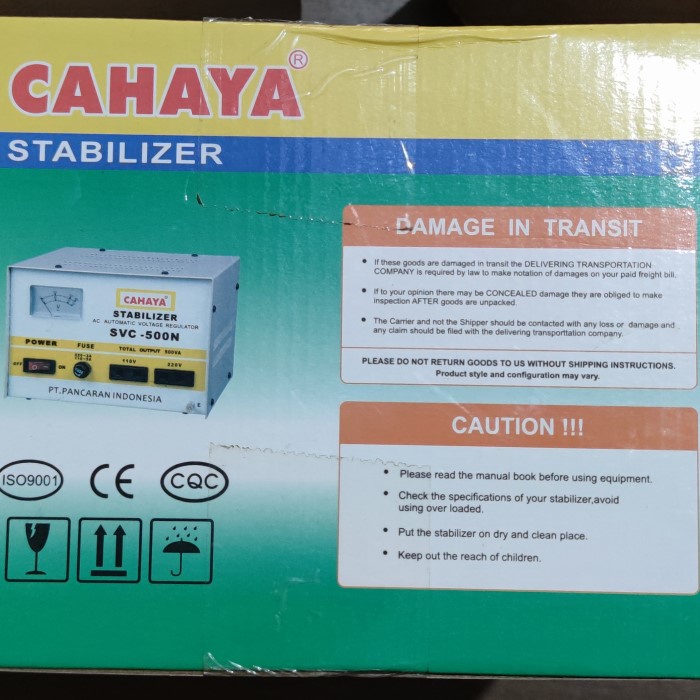 Jual Stabilizer Listrik Cahaya SVC 500N 500 watt Stavol | Shopee Indonesia