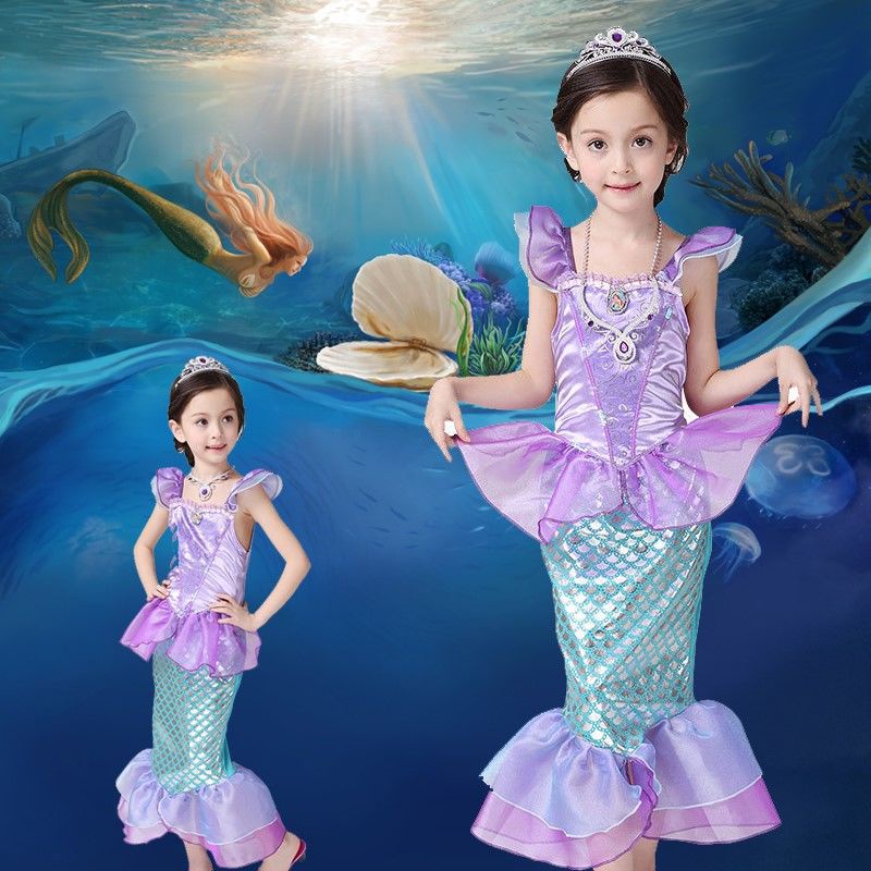 Jual Baju Mermaid Anak Kostum Mermaid Baju Putri Duyung Gaun Anak