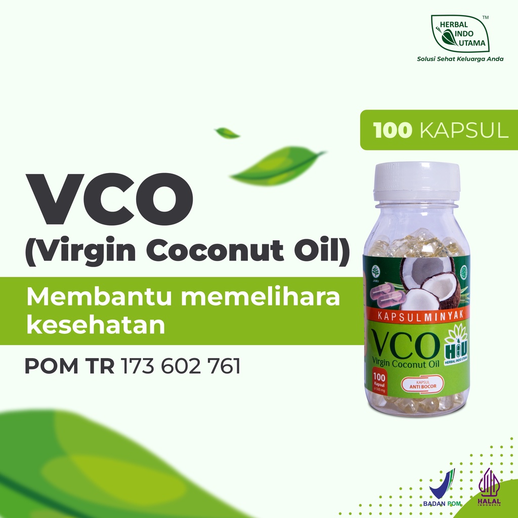 Jual Virgin Coconut Oil Kapsul Vco Kapsul Minyak Kelapa Alami Herbal