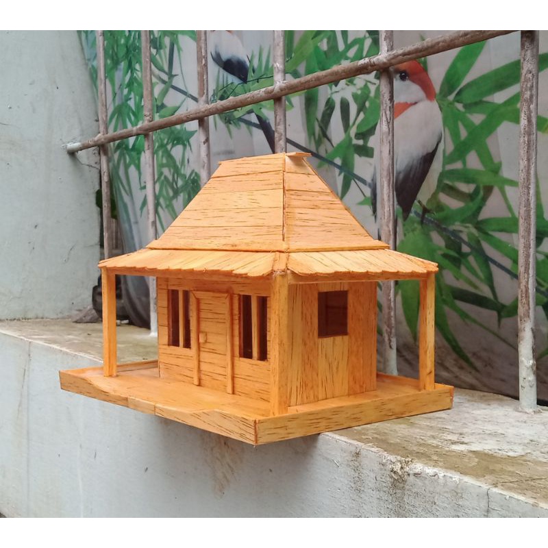 Jual miniatur rumah adat dari stik es krim | Shopee Indonesia