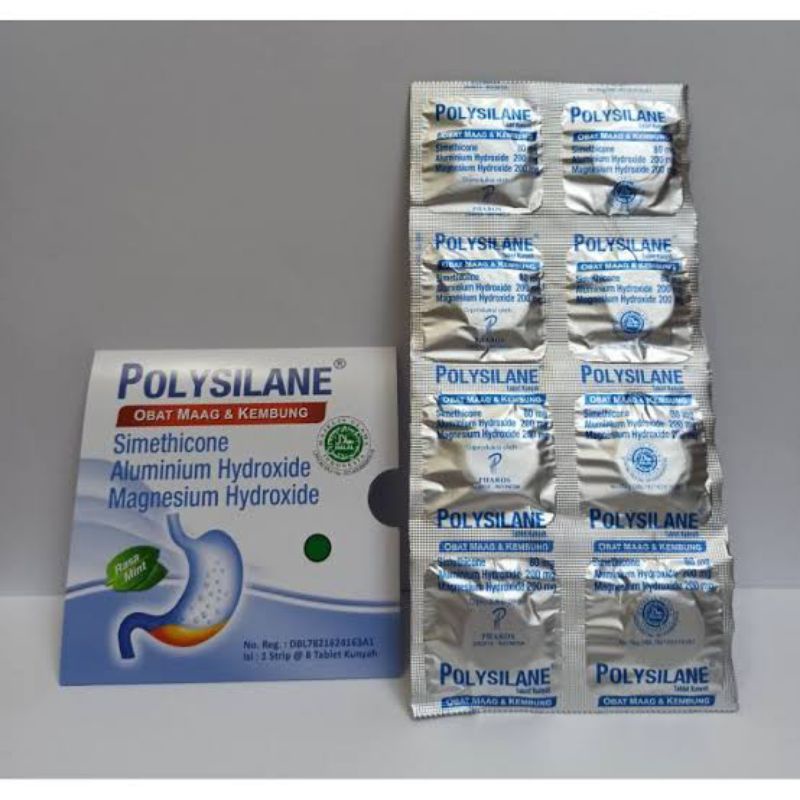Jual Polysilane Tab | Obat Maag | Obat Asam Lambung | Obat Kembung ...