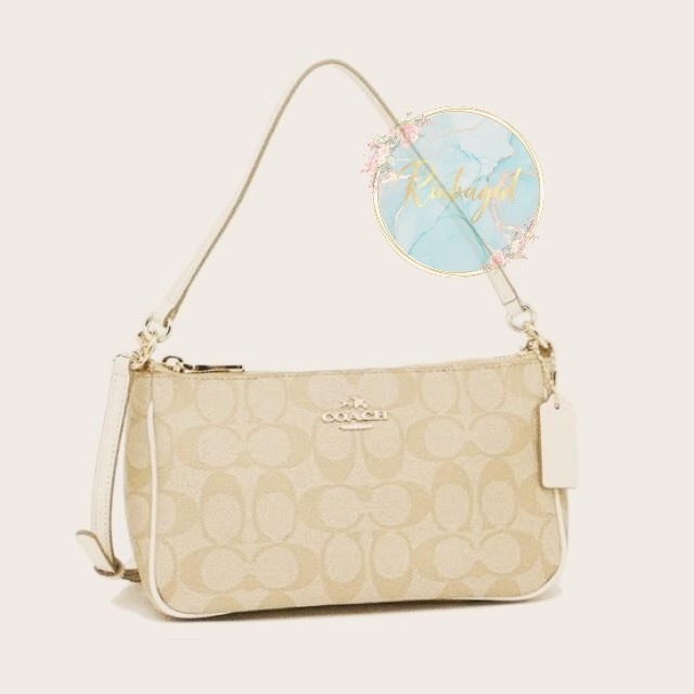 Jual Coach Top Handle Pouch Signature Top Handle 100 Original Shopee Indonesia