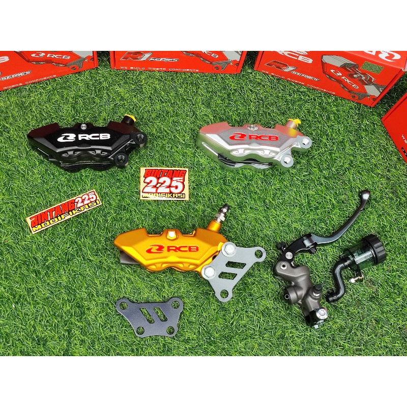 Jual paket master rem RCB S1 kaliper 4P & breket R15 V3 R15 V4 R25 ...