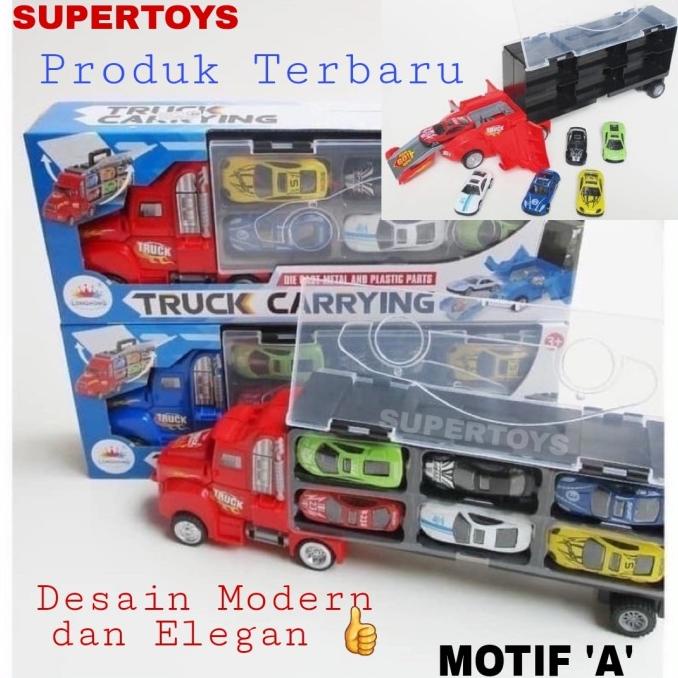 Jual Mainan Truk Kontainer Truck Container Diecast Truk Pengangkut ...