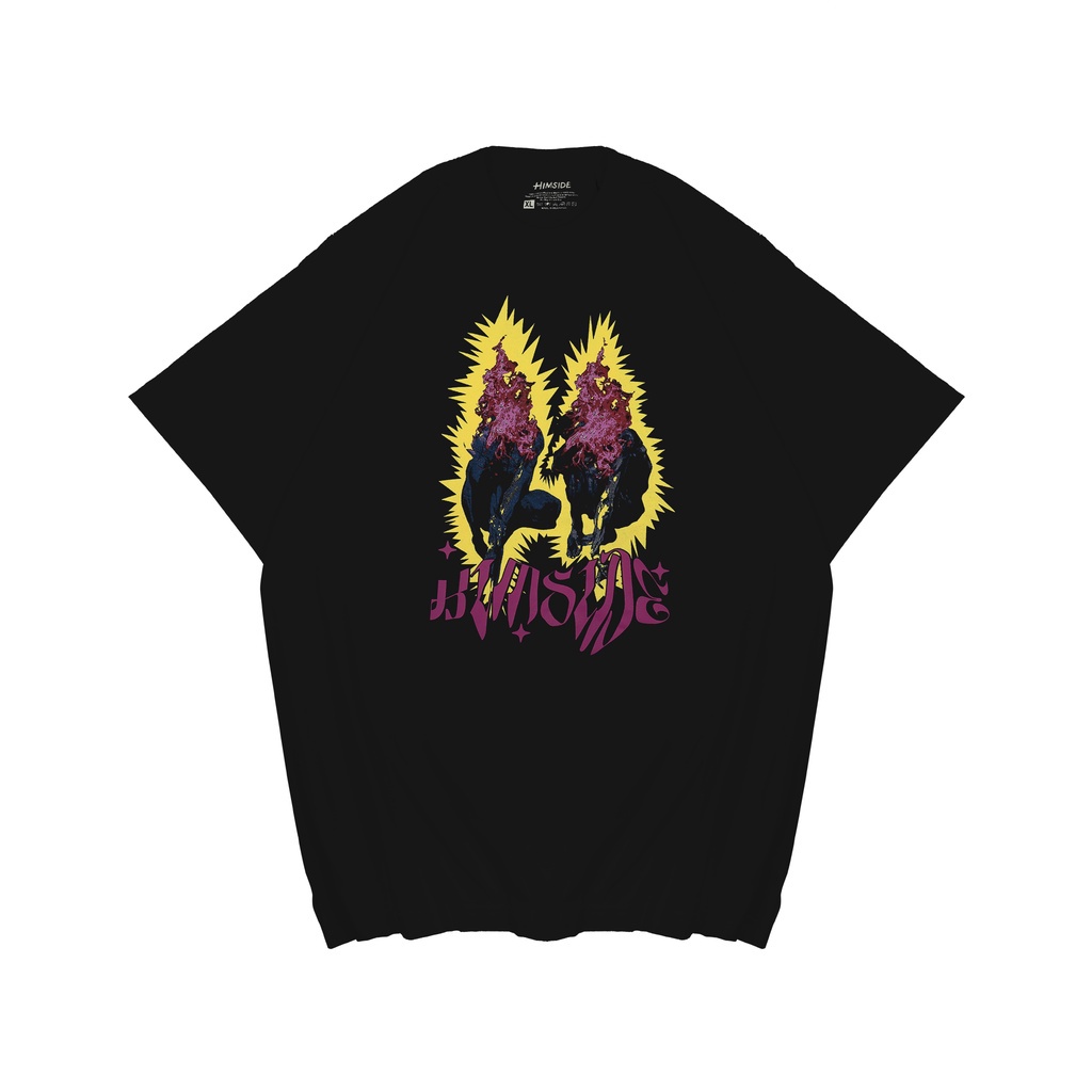 Jual Himside Tshirt - Firsy Oversized Black | Shopee Indonesia