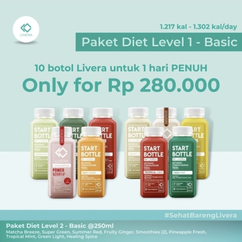 Jual Paket Diet Detox Level 1 | Shopee Indonesia