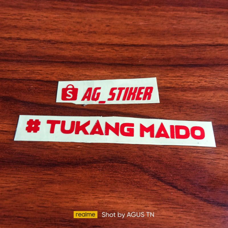 Jual STIKER TUKANG MAIDO STICKER CUTTING TUKANG MAIDO STIKER TUMBUL ...