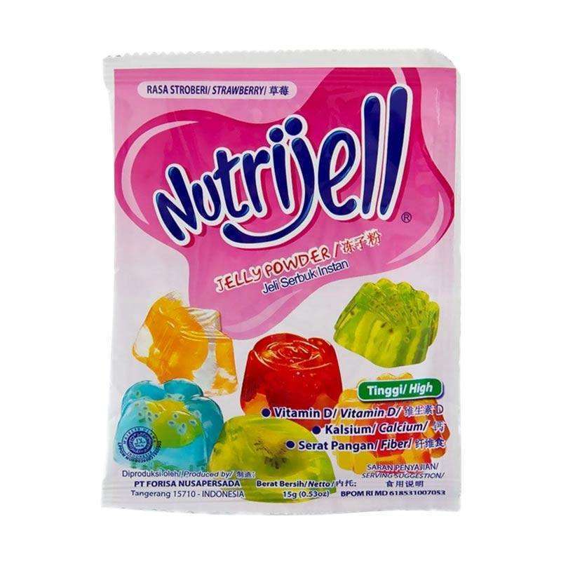Jual Nutrijell Rasa Strawberry 15gr | Shopee Indonesia